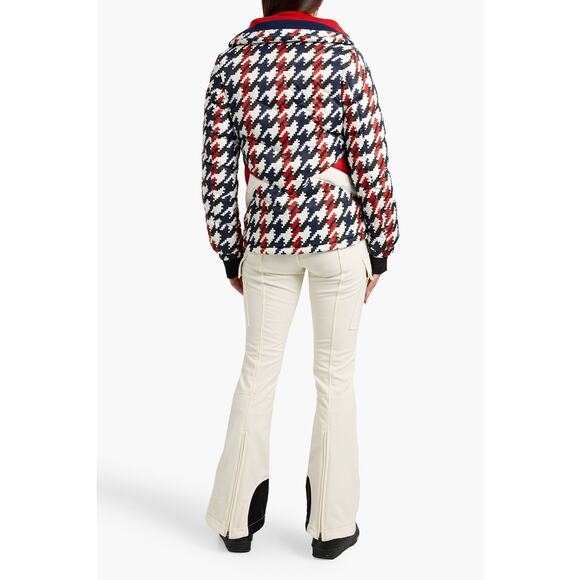 ❤️Perfect Moment Nylon Houndstooth Print Down Ski Jacket❤️ - Picture 3 of 3